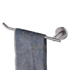 jqk hand towel bar stainless steel towel ring for bathroom 9 inch necklace holder brushed finish wall mount left hand tr101-bn