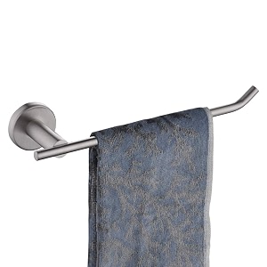 jqk hand towel bar stainless steel towel ring for bathroom 9 inch necklace holder brushed finish wall mount tr100-bn