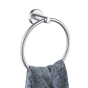 jqk towel ring 304 stainless steel hand towel holder for bathroom brushed finished wall mount tr130-bn