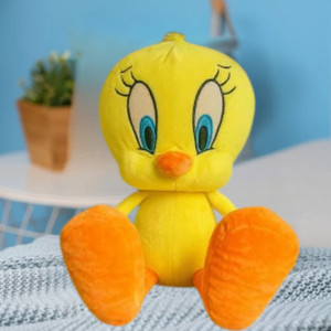 jr jack  rose tweety soft toy best yellow plush toy birthday gift  - 25 cm