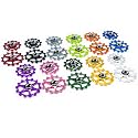 JRC Components Ceramic Derailleur Pulley Wheel | Pair of 14&12T Jockey Wheels Hybrid Ceramic Bearing - MTB Bike Rear Derailleur Pulley Wheels | Hybrid Ceramic Pulley Wheels
