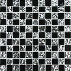jrm peelable backsplash metal mosaic tiles kitchen home wall decor with aluminum panels 5 black mirror