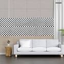 JRM Peelable Backsplash Metal Mosaic Tiles Kitchen, Home, Wall Decor with Aluminum Panels (5, Black Mirror)