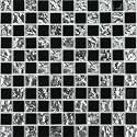 JRM Peelable Backsplash Metal Mosaic Tiles Kitchen, Home, Wall Decor with Aluminum Panels (8, Black Mirror)