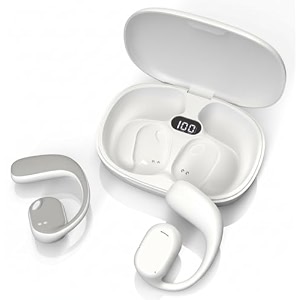 js272 sense ows wireless over ear earphones  situational awareness  15mm titanium drivers  40 hrs playback  bluetooth v54  sports headphone  enc mic for calling  40ms low latency white