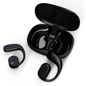 js272 sense ows wireless over ear earphones  situational awareness  15mm titanium drivers  40 hrs playback  bluetooth v54  sports headphone  enc mic for calling  40ms low latency  black