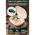 JS272 Sense OWS Wireless Over Ear Earphones | Situational Awareness | 15Mm Titanium Drivers | 40 Hrs Playback | Bluetooth V5.4 | Sports Headphone | ENC Mic for Calling | 40Ms Low Latency (BEIGE)