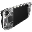 JSAUX Transparent Front Cover for Steam Deck LCD, DIY Faceplate, Crystal