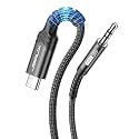 JSAUX USB C to 3.5mm Audio Aux Jack Cable [3.3ft], USB Type C to 3.5mm Headphone Stereo Cord Car Compatible with iPhone 16 Pro Max/15 Pro Max Plus, iPad Pro, Samsung Galaxy S24 S23 Ultra, Pixel-Black