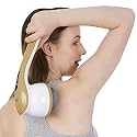 JSB HF141 Lower Back Pain Relief Massager with Long Handle, Heat, 3 Changeable Heads, LED Display, Touch Buttons, 1 Year Warranty
