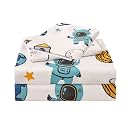 JSD Astronaut Space Theme Kids Full Sheet Set 4 Piece