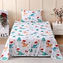 JSD Dinosaur Christmas Kids Twin Sheet Set 3 Piece