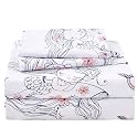 JSD Mermaid Ocean Theme Kids Full Sheet Set for Girls 4 Piece