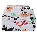 JSD Panda Flower Kids Full Sheet Set 4 Piece