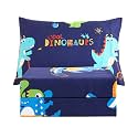 JSD Navy Blue Dinosaur Kids Twin Sheet Set 3 Piece