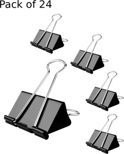 jsmsh binder clips small 19 mmpaper holding files organized and securepack of-24 19mm metal binder clip