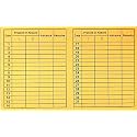 Daily Attendance Report for Daily Payroll Wages/Attendance Card for Monthly Attendance and Calculation of Wages/Mix Color Attendance Report (Medium, Pack of 50)