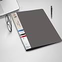 Your's Favourite Ring Binder File for Documents,Projects &amp; Certificates, 2D A4 Size Tough &amp; Durable A4 Size Ring Binder Box Board File (Pack of 6, Grey)