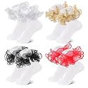 Jspupifip Girls Big Ruffle Socks Soft Cute Classic Toddler