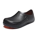 JSWEI Chef Shoes for Men - Professional Oil Water Resistant Nursing Chef Shoe，Non-Slip Safety Working Shoes for Kitchen Garden Bathroom Construction