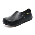 JSWEI Chef Shoes for Men - Professional Oil Water Resistant Nursing Chef Shoe，Non-Slip Safety Working Shoes for Kitchen Garden Bathroom Construction