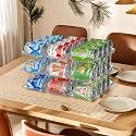 Jsyrjing Can Organizer for Pantry, 3-Tier Stackable Can Dispenser Rack
