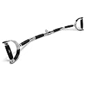 JTC Pro Grip LAT Bar 38 Inch, Double D Handle | High Pulley | LAT Bar with Rubber Grip (LAT Bar 38 Inch_1) (Style A)