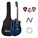JUAREZ JRB41C-TBS-EQ 41" Acoustic-Electric Guitar Kit Blue Burst | EQ | Linden Body | Okoume Neck | Taylor Bridge | Die Cast Tuners | Bag, Strings, Strap & Picks