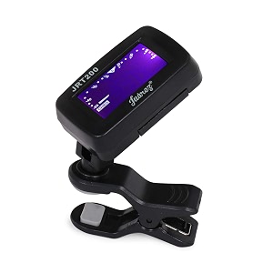 juarez jrt200 digital lcd guitar bass violin ukulele clip on tuner