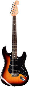 juarez jrz-st01-3ts electric guitar electro-acoustic guitar