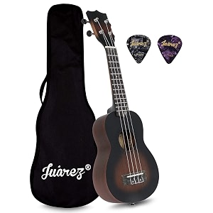 juarez 2134 ukulele jrz21ukbk black sunburst jrz21ukbts