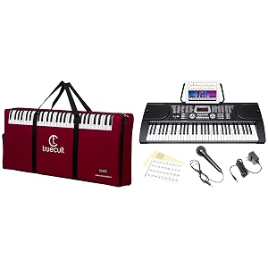 juarez octave jrk 661 61 keys eletronic keyboard with padded bag black