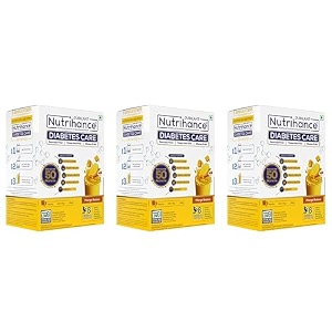 jubilant nutrihance for diabetes management- nutritional health drink 350g manage blood sugar levels amp weight controls mango badam x pack of 3