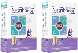 jubilant nutrihance nutritional formula help enhance health vanilla flavor 200 gm x pack of 2 nutrition drink