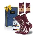 Juclise Baby Alpaca Wool Socks for Women, Warm Thermal Winter Crew Socks