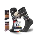 Juclise Baby Alpaca Wool Socks for Women, Warm Thermal Winter Crew Socks