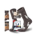 Juclise Baby Alpaca Wool Socks for Women, Warm Thermal Winter Crew Socks