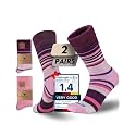 Juclise Baby Alpaca Wool Socks for Women, Warm Thermal Winter Crew Socks
