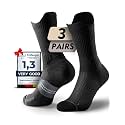 Juclise Women's Compression Crew Running &amp; Hiking Socks, 3 Pairs, Cushioned