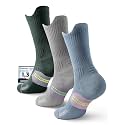 Juclise Women's Compression Crew Running &amp; Hiking Socks, 3 Pairs, Cushioned