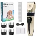 JUDEE Professional Dog Grooming Kit, Rechargeable, Cordless, Low Noise Dog Clippers for Grooming Thick Coats - Clippers, Nail Trimmer, Complete Grooming Set for Dogs, Cats, Other Pets