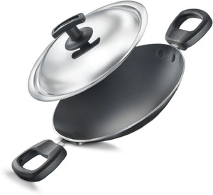 judge paniarakkal pan 20 cm diameter with lid 08 l capacity aluminium non-stick