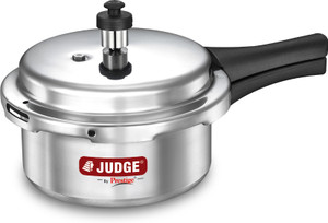 judge deluxe 2 l induction bottom pressure cooker aluminium