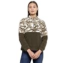 Juelle Women Textured Black High Neck Fleece