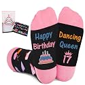 Juesly 5-22 Years Old Birthday Gifts for Girls - Socks for Girls with Pop up Birthday Card, Presents for 5-22 Year Old Grils