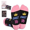 Juesly 5-22 Years Old Birthday Gifts for Girls - Socks for Girls with Pop up Birthday Card, Presents for 5-22 Year Old Grils