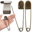 Juexica 10 Pcs 5 Inch Large Safety Pins, Giant Heavy Duty Jumbo Safety Pin