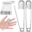 Juexica 15 Pcs 5 Inch Large Safety Pins, Giant Heavy Duty Jumbo Safety Pin