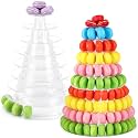 Juexica 2 Pcs 10 Tiers Macaron Tower Stand Cupcake Display Rack