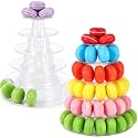 Juexica 2 Pcs 6 Tiers Macaron Tower Stand Cupcake Display Rack